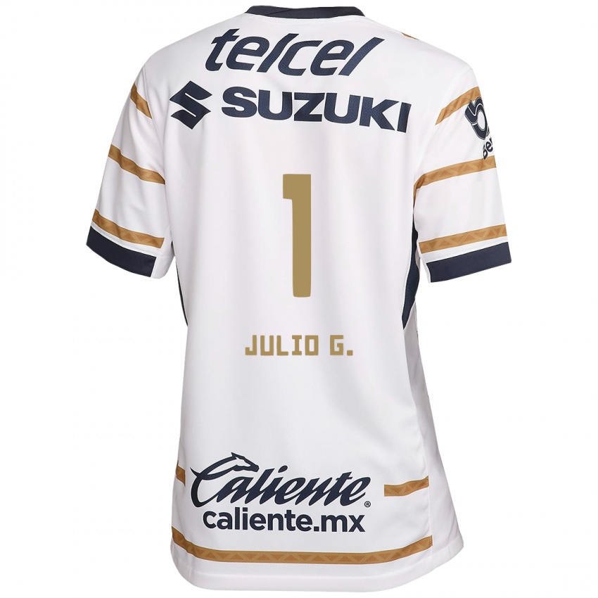 Enfant Maillot Julio González #1 Obsidienne Blanche Tenues Domicile 2024/25 T-Shirt Belgique