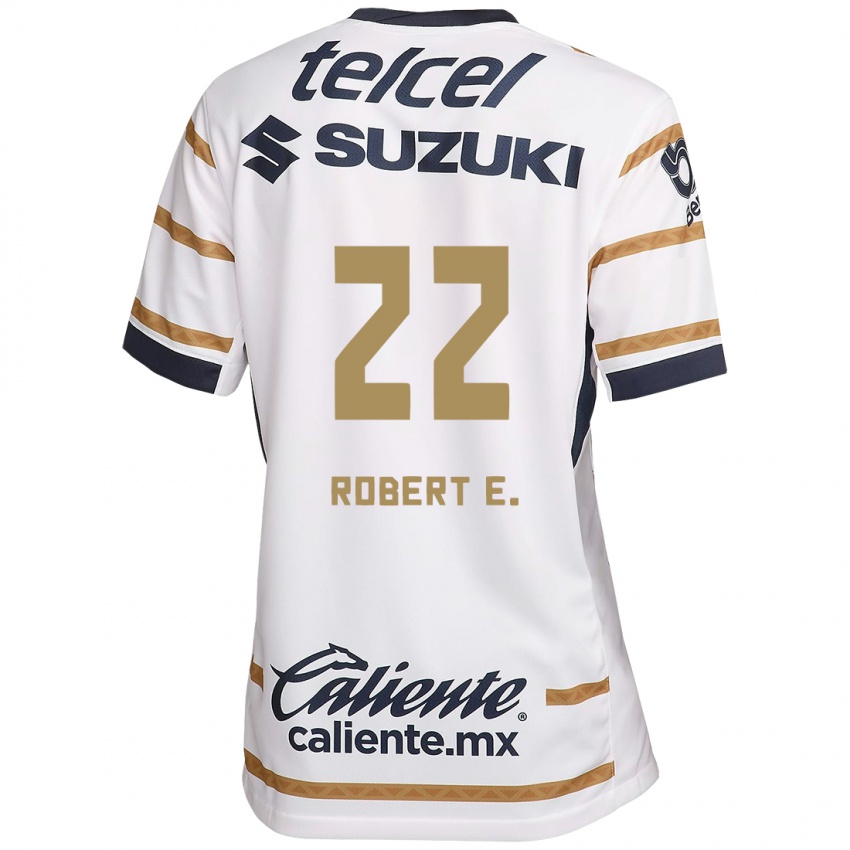 Enfant Maillot Robert Ergas #22 Obsidienne Blanche Tenues Domicile 2024/25 T-Shirt Belgique