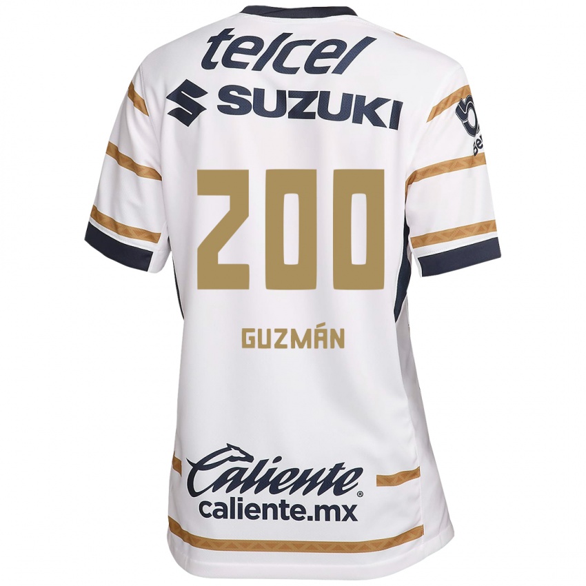 Enfant Maillot Alan Guzmán #200 Obsidienne Blanche Tenues Domicile 2024/25 T-Shirt Belgique