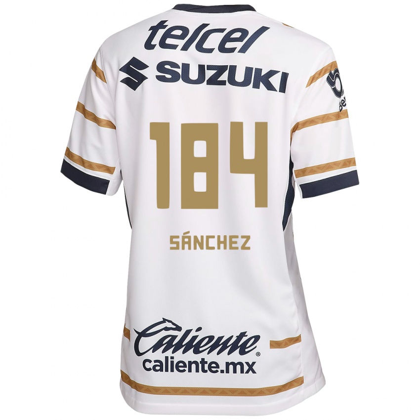 Enfant Maillot Manuel Sánchez #184 Obsidienne Blanche Tenues Domicile 2024/25 T-Shirt Belgique