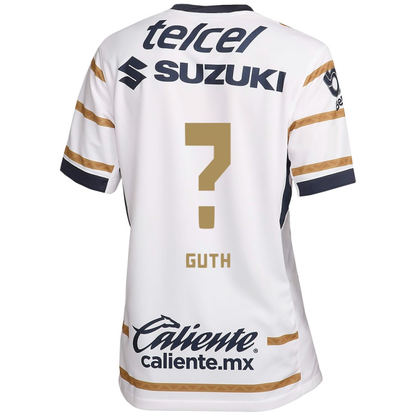 Enfant Maillot Tiago Guth #0 Obsidienne Blanche Tenues Domicile 2024/25 T-Shirt Belgique