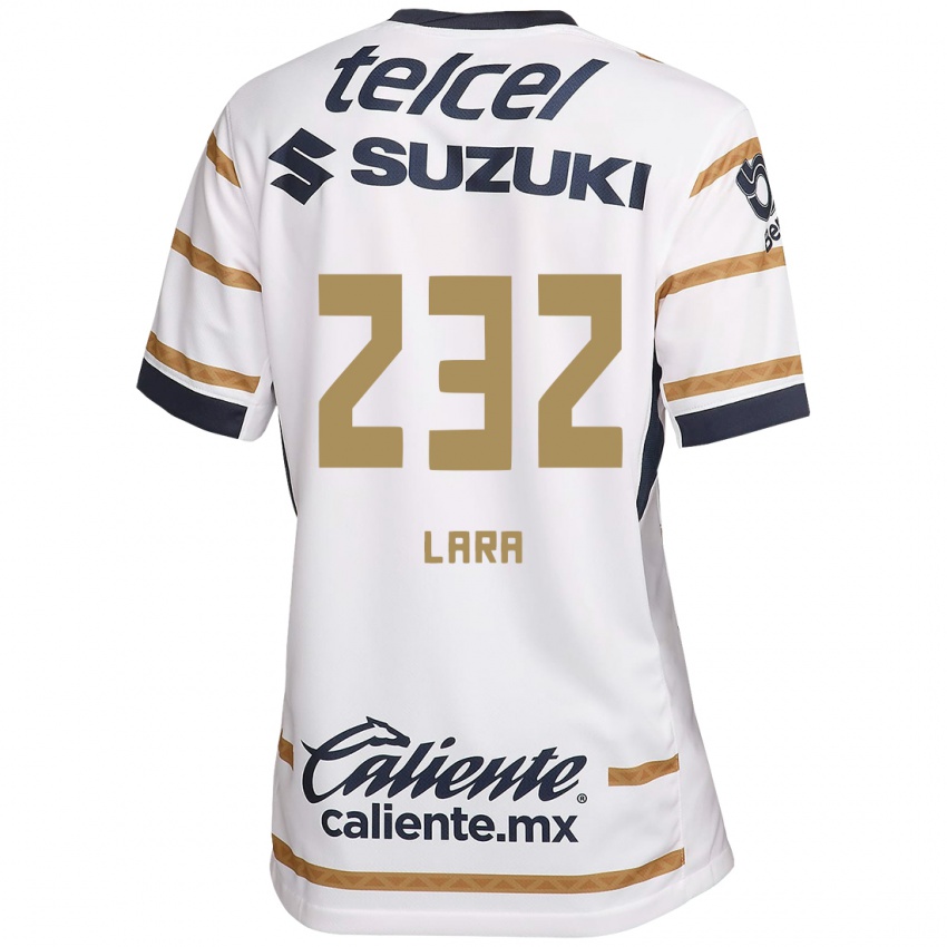 Enfant Maillot Pablo Lara #232 Obsidienne Blanche Tenues Domicile 2024/25 T-Shirt Belgique