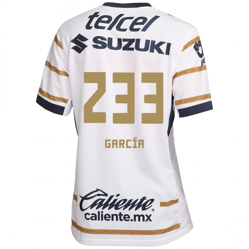 Enfant Maillot Carlos García #233 Obsidienne Blanche Tenues Domicile 2024/25 T-Shirt Belgique