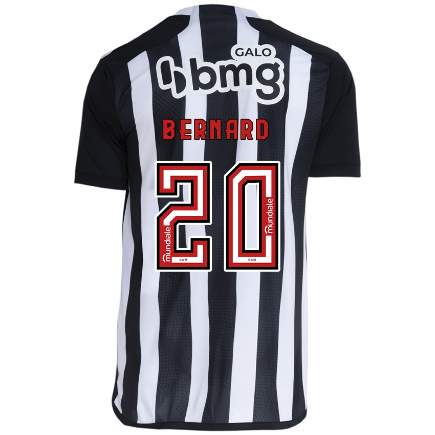 Enfant Maillot Bernard #20 Blanc Noir Tenues Domicile 2024/25 T-Shirt Belgique