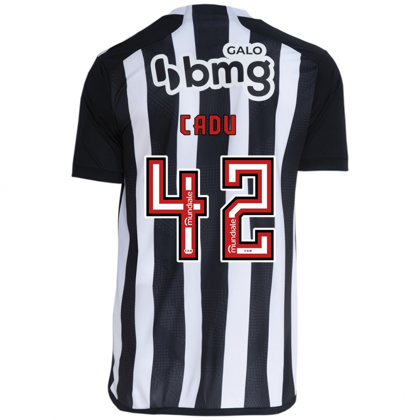 Enfant Maillot Cadu #42 Blanc Noir Tenues Domicile 2024/25 T-Shirt Belgique