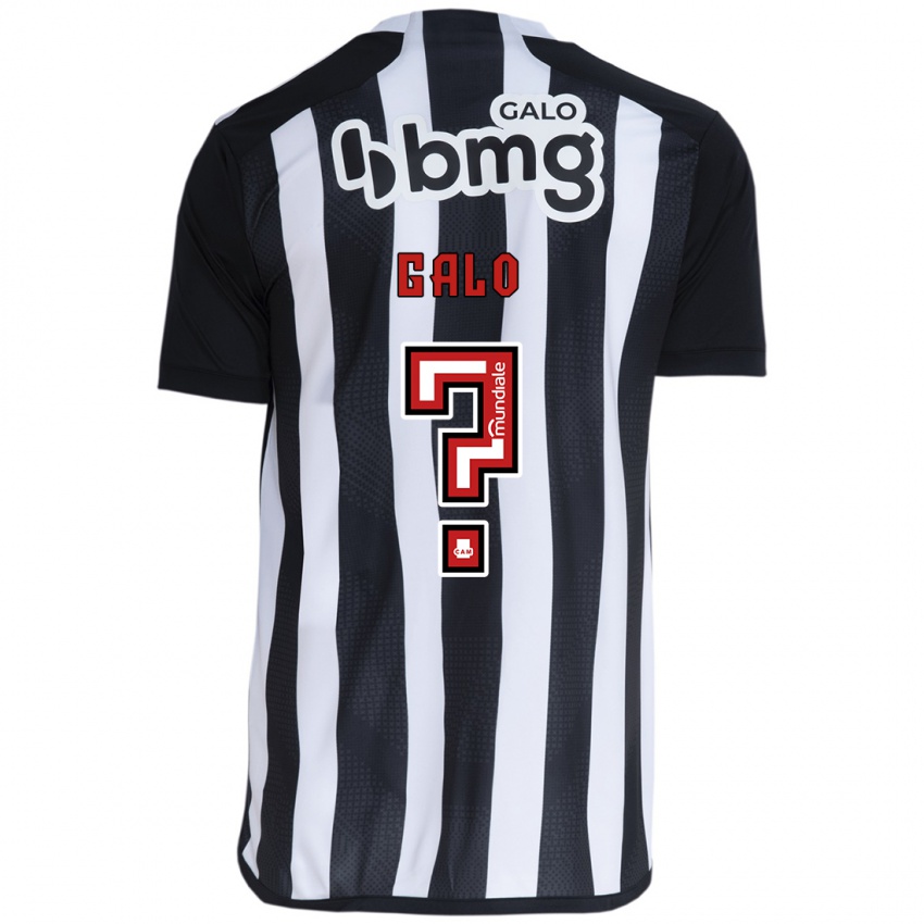 Enfant Maillot Diego Galo #0 Blanc Noir Tenues Domicile 2024/25 T-Shirt Belgique