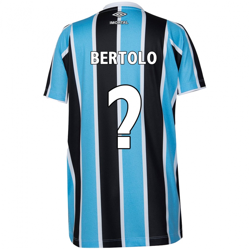 Enfant Maillot Mateus Bertolo #0 Bleu Noir Blanc Tenues Domicile 2024/25 T-Shirt Belgique