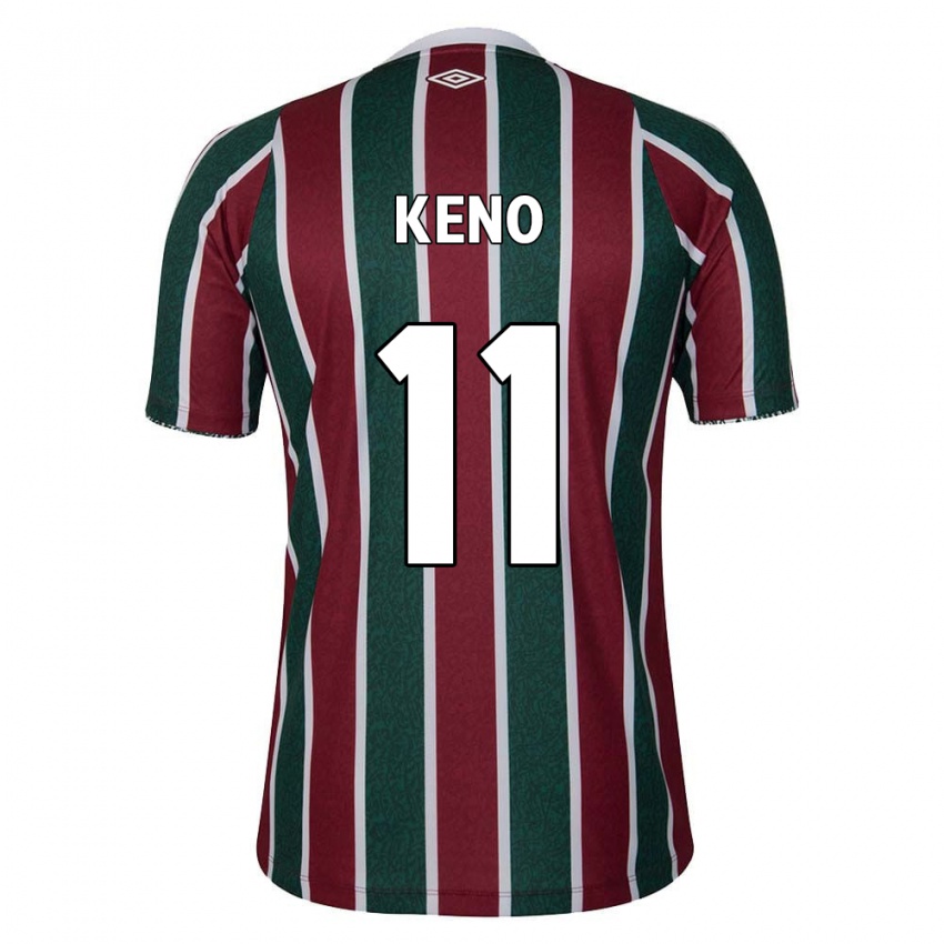 Enfant Maillot Keno #11 Vert Marron Blanc Tenues Domicile 2024/25 T-Shirt Belgique