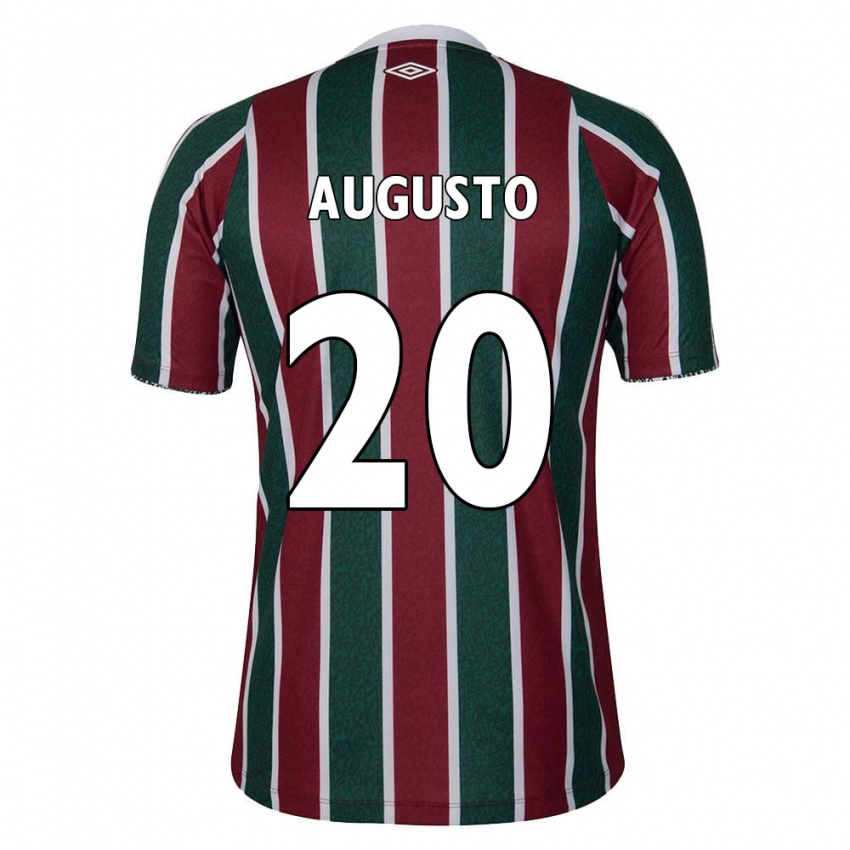 Enfant Maillot Renato Augusto #20 Vert Marron Blanc Tenues Domicile 2024/25 T-Shirt Belgique