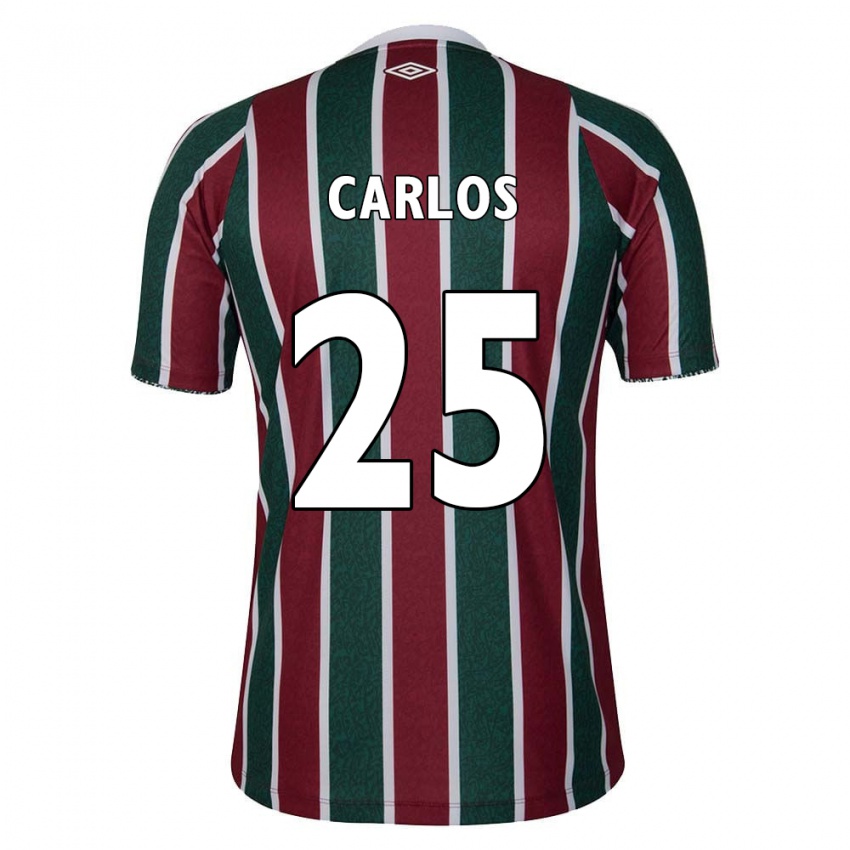 Kinderen Antônio Carlos #25 Groen Kastanjebruin Wit Thuisshirt Thuistenue 2024/25 T-Shirt België