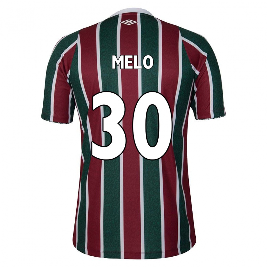 Kinderen Felipe Melo #30 Groen Kastanjebruin Wit Thuisshirt Thuistenue 2024/25 T-Shirt België