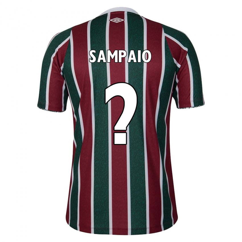 Enfant Maillot Miguel Sampaio #0 Vert Marron Blanc Tenues Domicile 2024/25 T-Shirt Belgique