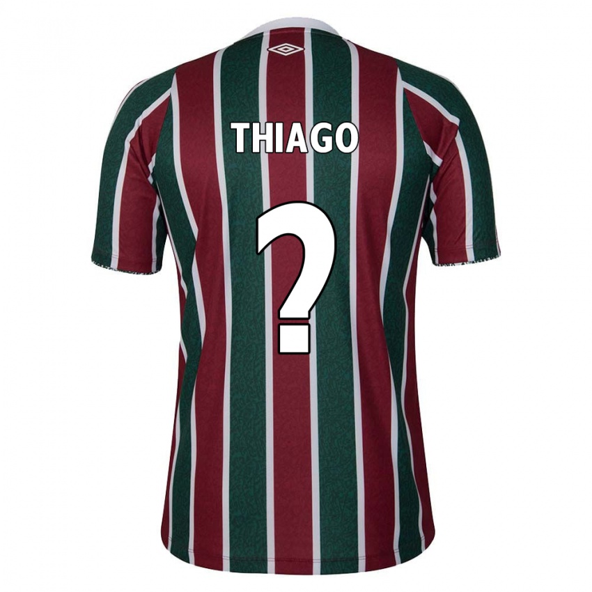 Kinderen Thiago #0 Groen Kastanjebruin Wit Thuisshirt Thuistenue 2024/25 T-Shirt België