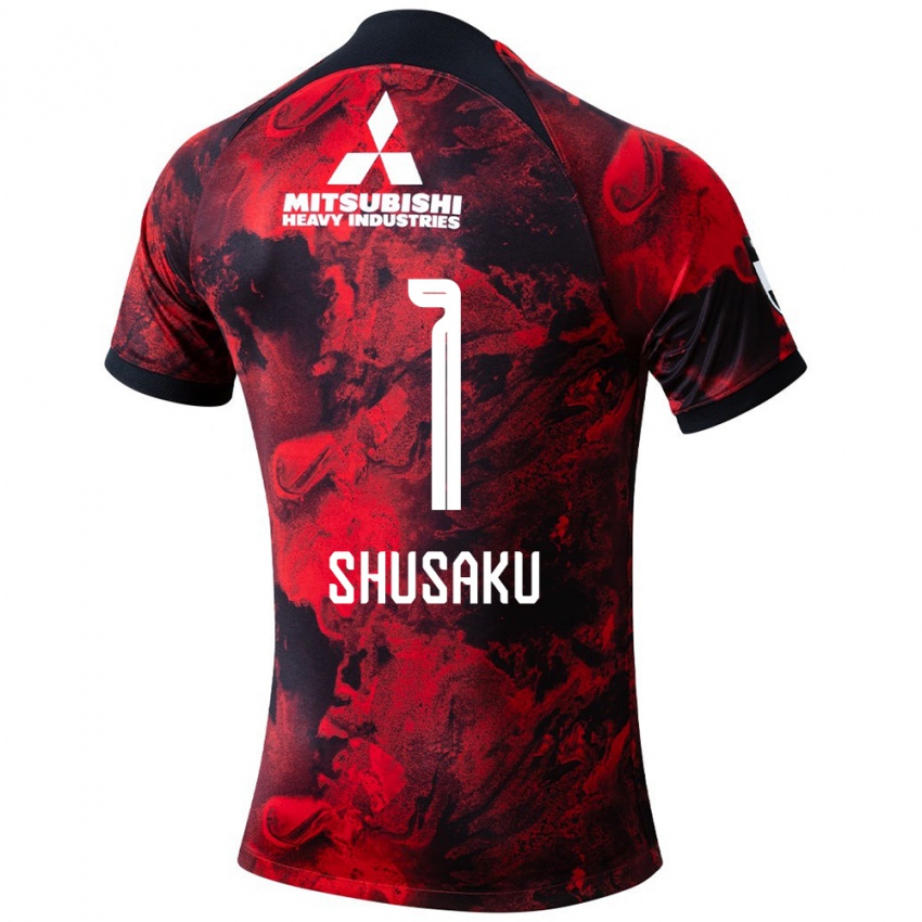 Kinderen Shusaku Nishikawa #1 Rood Zwart Thuisshirt Thuistenue 2024/25 T-Shirt België