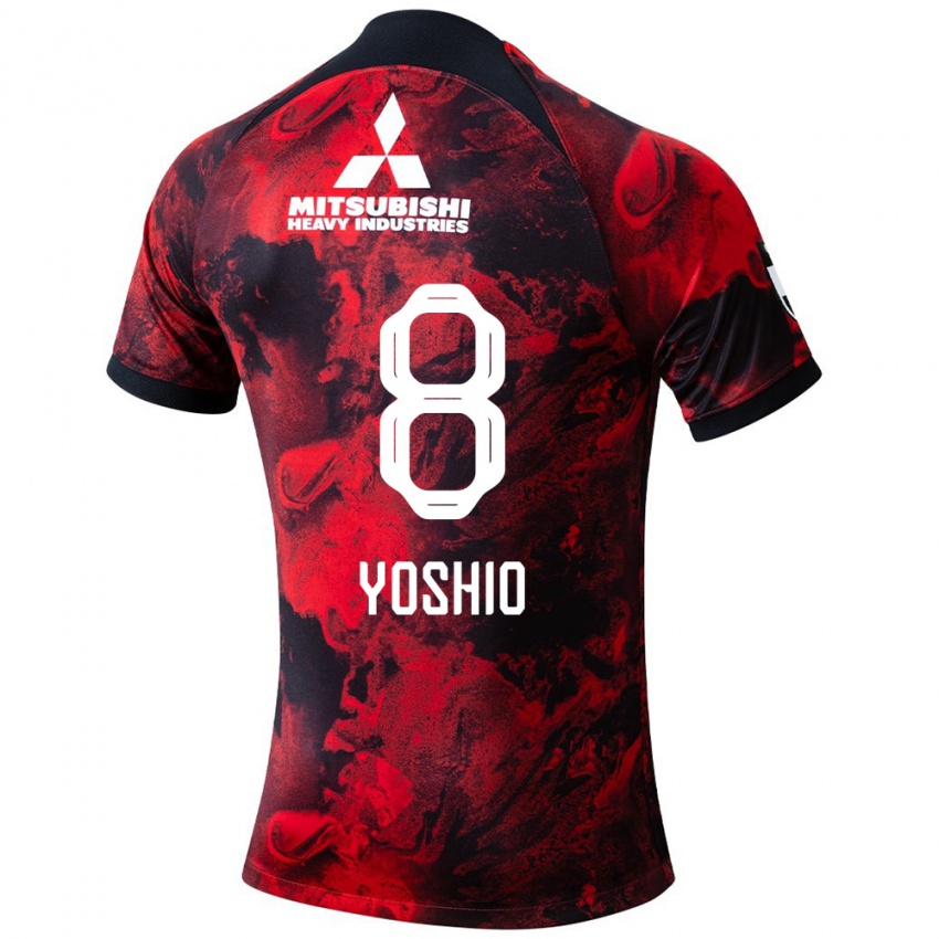 Kinderen Yoshio Koizumi #8 Rood Zwart Thuisshirt Thuistenue 2024/25 T-Shirt België