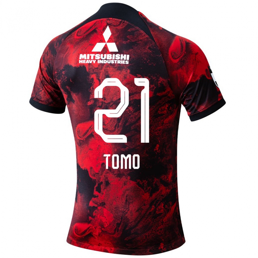 Kinderen Tomoaki Okubo #21 Rood Zwart Thuisshirt Thuistenue 2024/25 T-Shirt België