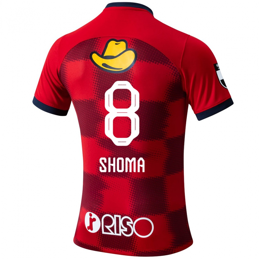 Kinderen Shoma Doi #8 Rood Blauw Wit Thuisshirt Thuistenue 2024/25 T-Shirt België