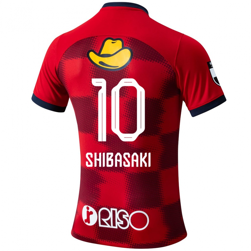 Kinderen Gaku Shibasaki #10 Rood Blauw Wit Thuisshirt Thuistenue 2024/25 T-Shirt België