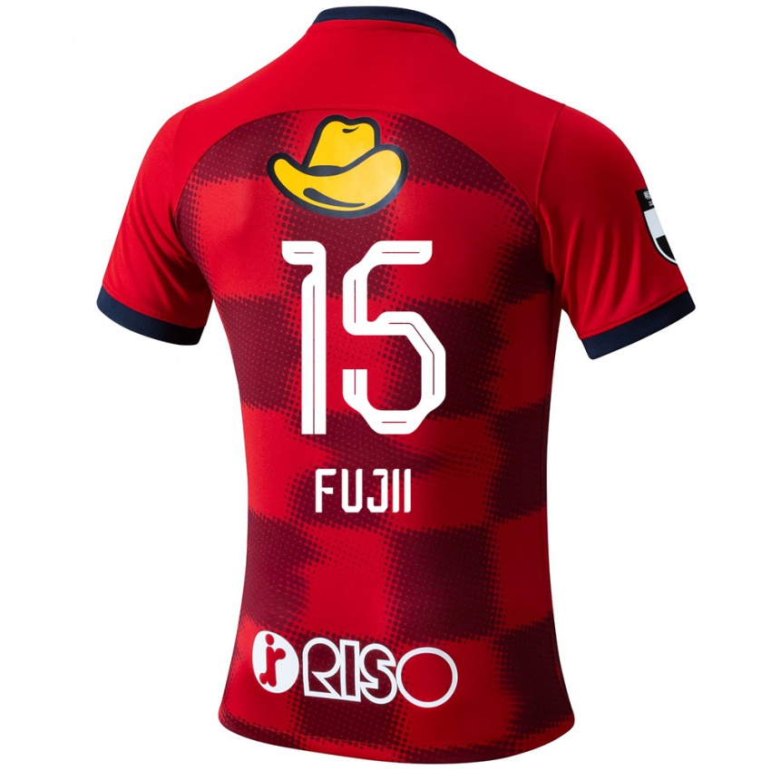 Kinderen Tomoya Fujii #15 Rood Blauw Wit Thuisshirt Thuistenue 2024/25 T-Shirt België