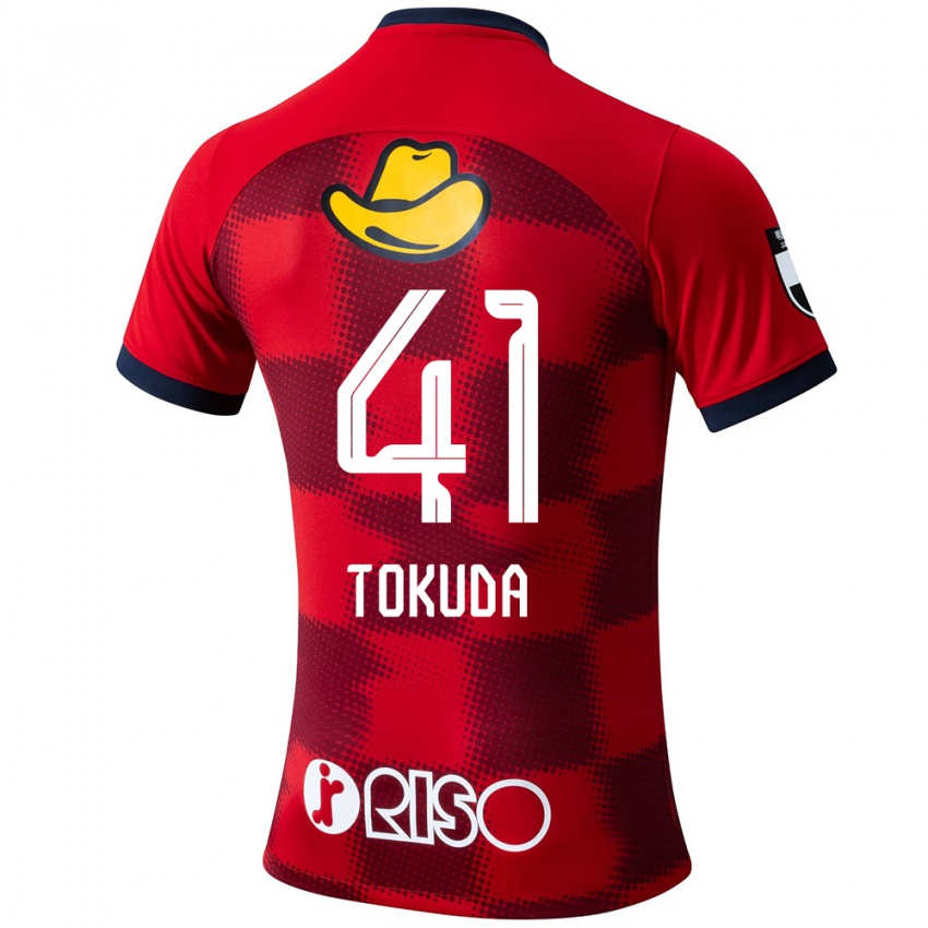 Kinderen Homare Tokuda #41 Rood Blauw Wit Thuisshirt Thuistenue 2024/25 T-Shirt België