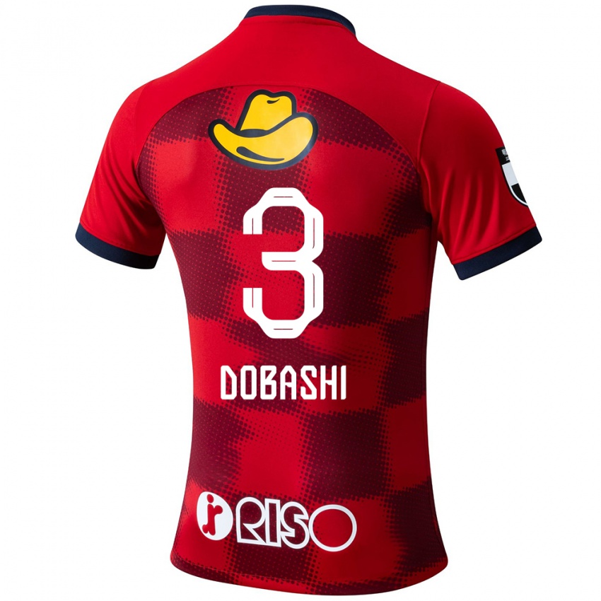 Kinderen Ryunosuke Dobashi #3 Rood Blauw Wit Thuisshirt Thuistenue 2024/25 T-Shirt België