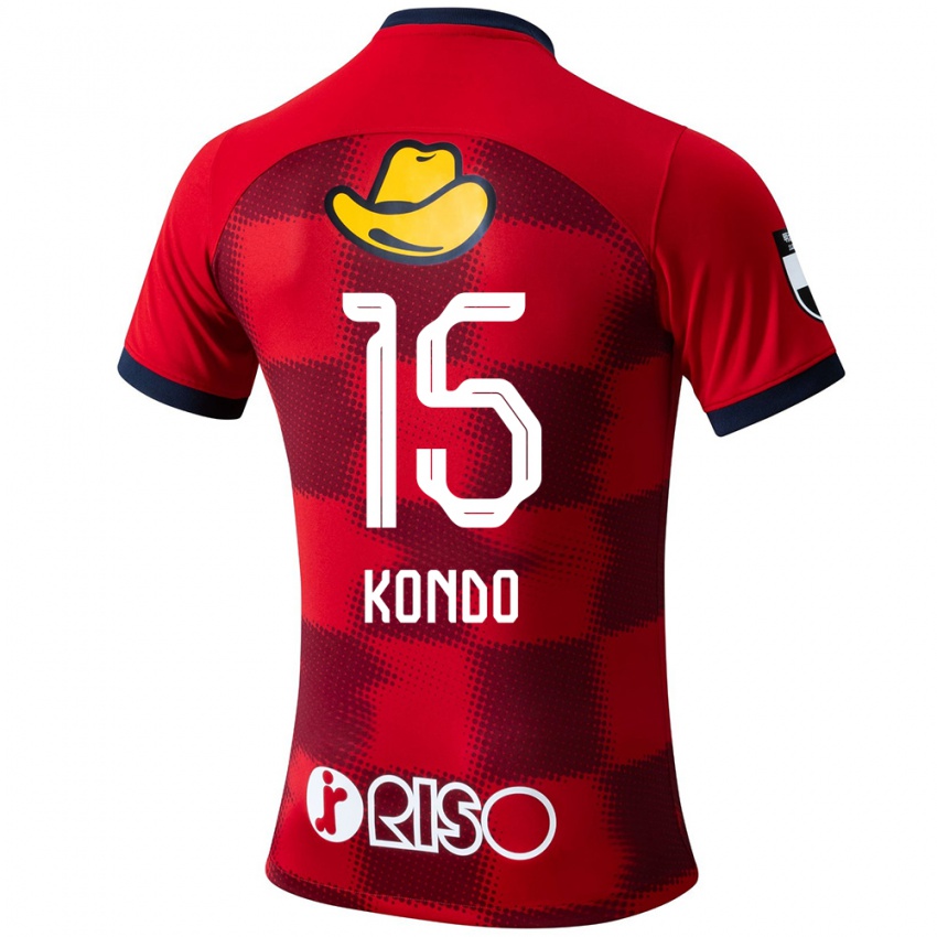 Kinderen Daisuke Kondo #15 Rood Blauw Wit Thuisshirt Thuistenue 2024/25 T-Shirt België