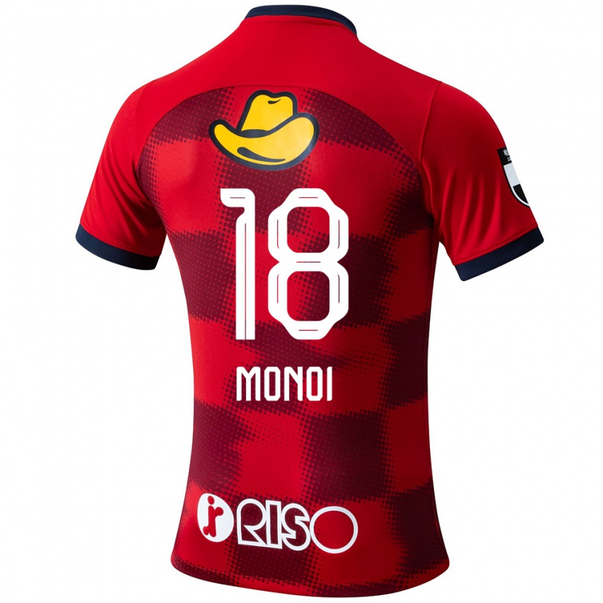 Kinderen Jigen Monoi #18 Rood Blauw Wit Thuisshirt Thuistenue 2024/25 T-Shirt België