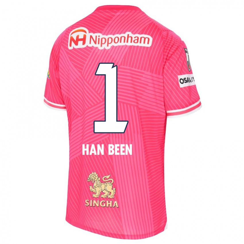 Enfant Maillot Han-Been Yang #1 Rose Blanc Tenues Domicile 2024/25 T-Shirt Belgique