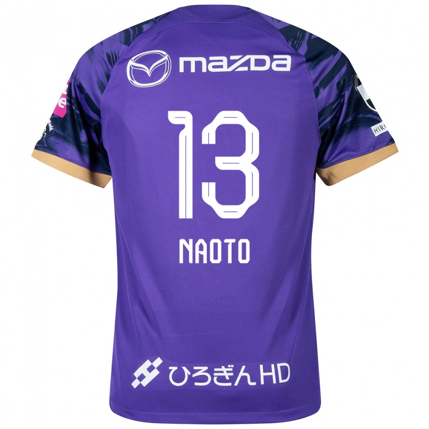 Kinderen Naoto Arai #13 Paars Wit Thuisshirt Thuistenue 2024/25 T-Shirt België