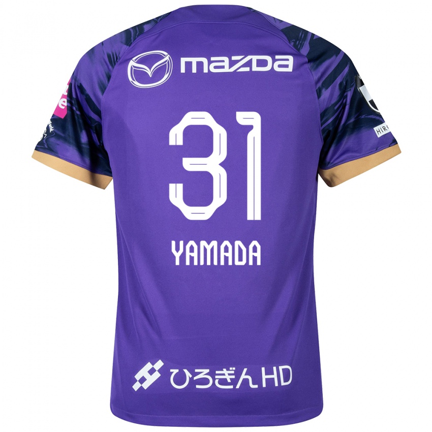 Kinder Manato Yamada #31 Lila Weiß Heimtrikot Trikot 2024/25 T-Shirt Belgien