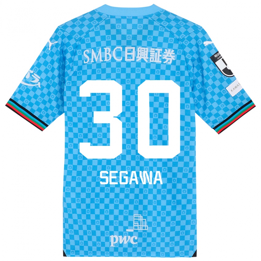 Kinderen Yusuke Segawa #30 Azuur Blauw Thuisshirt Thuistenue 2024/25 T-Shirt België