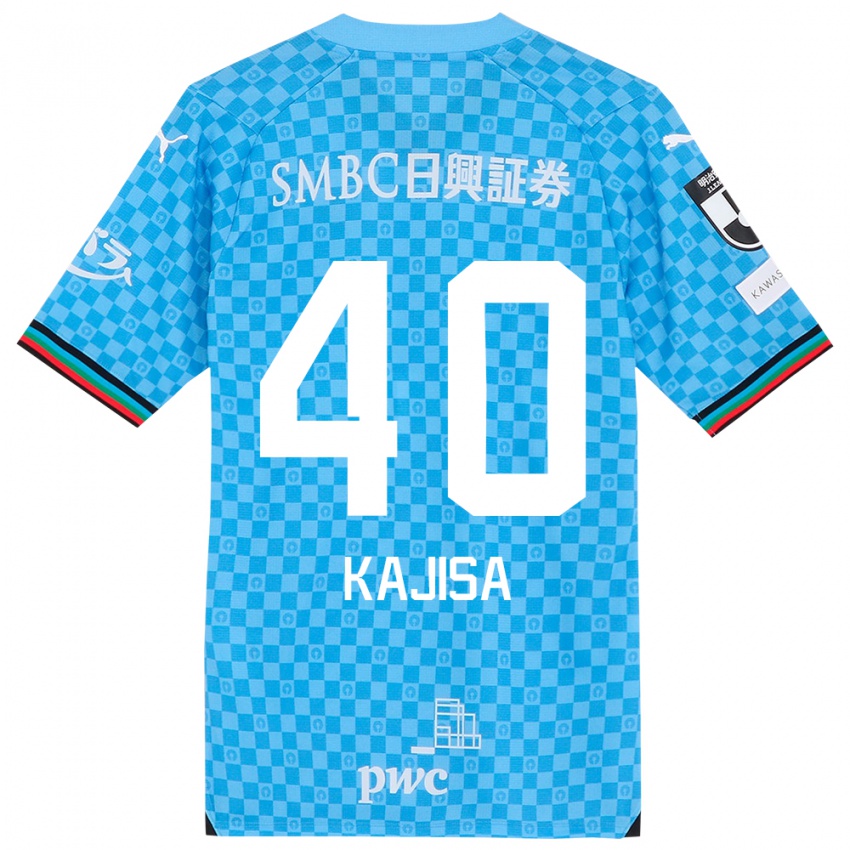 Kinderen Umi Kajisa #40 Azuur Blauw Thuisshirt Thuistenue 2024/25 T-Shirt België