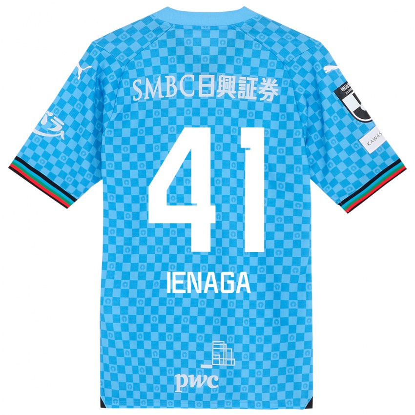 Kinderen Akihiro Ienaga #41 Azuur Blauw Thuisshirt Thuistenue 2024/25 T-Shirt België