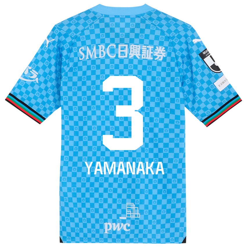 Kinderen Daiki Yamanaka #3 Azuur Blauw Thuisshirt Thuistenue 2024/25 T-Shirt België