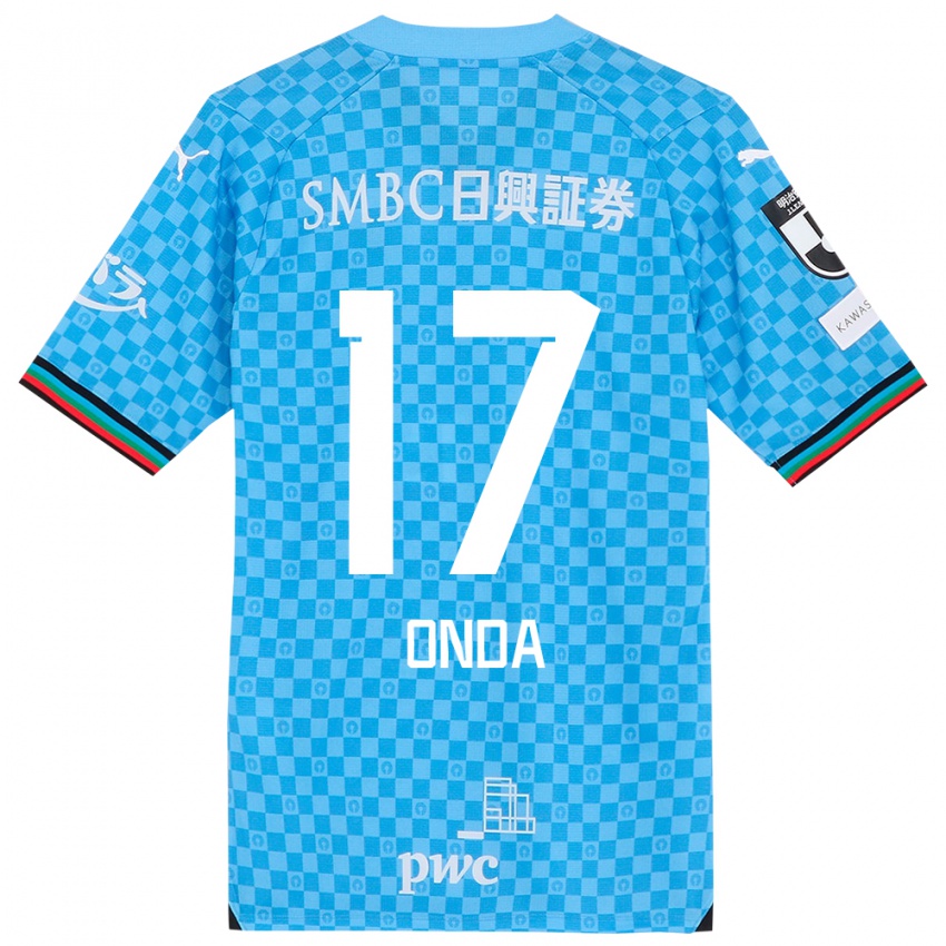 Kinderen Yutaro Onda #17 Azuur Blauw Thuisshirt Thuistenue 2024/25 T-Shirt België