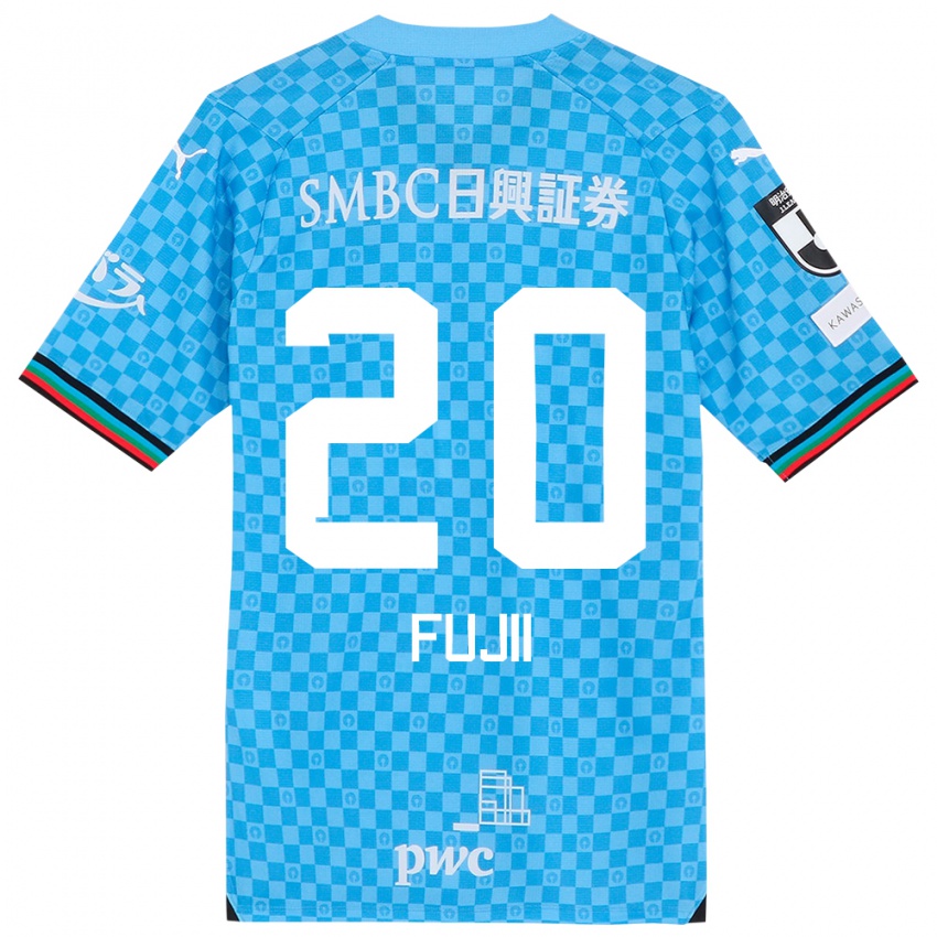 Kinderen Rensuke Fujii #20 Azuur Blauw Thuisshirt Thuistenue 2024/25 T-Shirt België