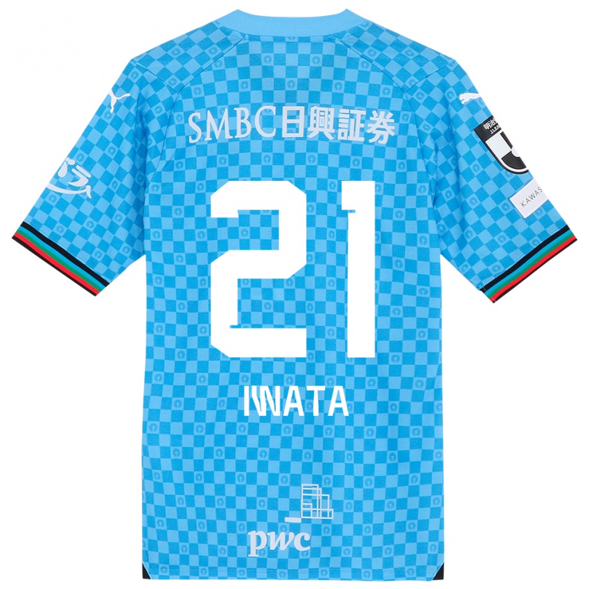 Kinderen Kantaro Iwata #21 Azuur Blauw Thuisshirt Thuistenue 2024/25 T-Shirt België