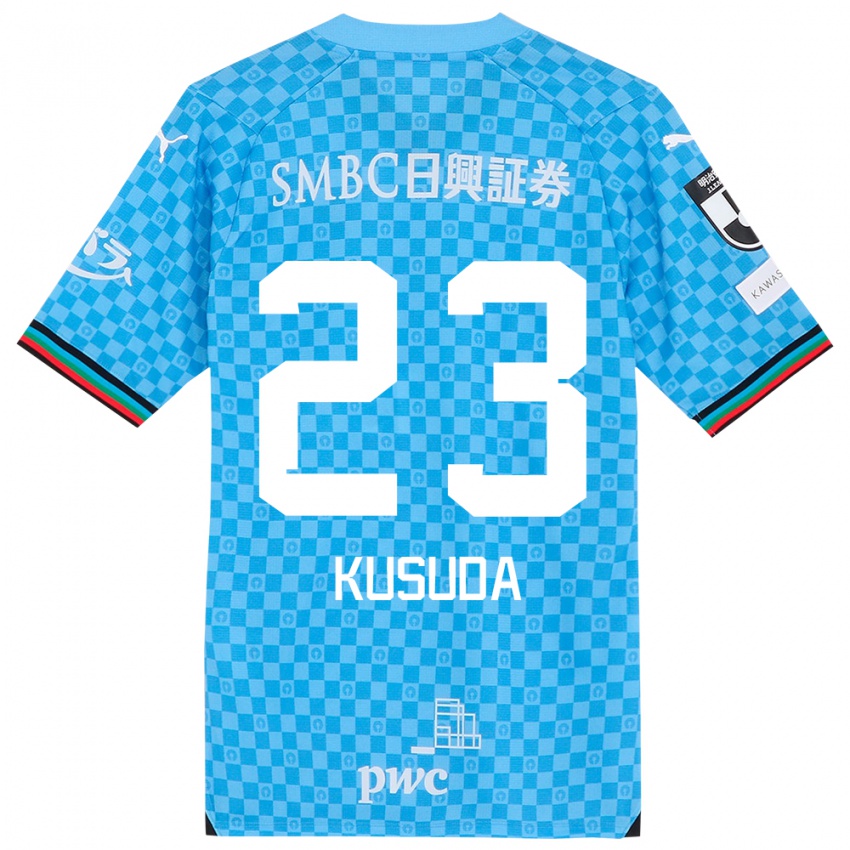 Kinderen Haruki Kusuda #23 Azuur Blauw Thuisshirt Thuistenue 2024/25 T-Shirt België