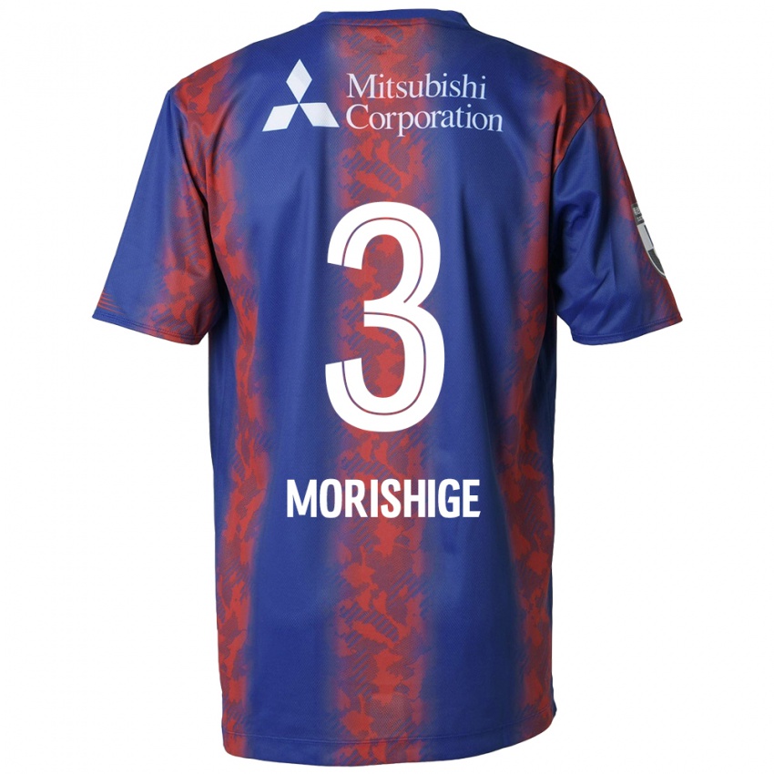 Kinder Masato Morishige #3 Blau Rot Heimtrikot Trikot 2024/25 T-Shirt Belgien