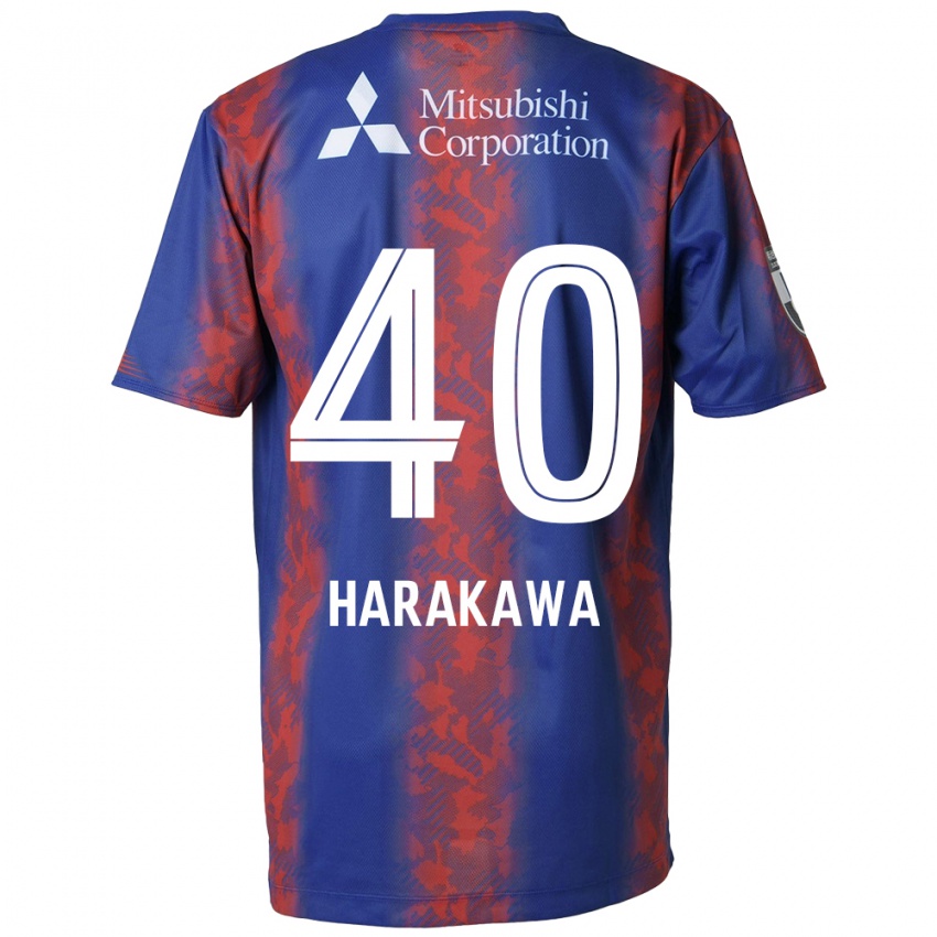 Kinder Riki Harakawa #40 Blau Rot Heimtrikot Trikot 2024/25 T-Shirt Belgien