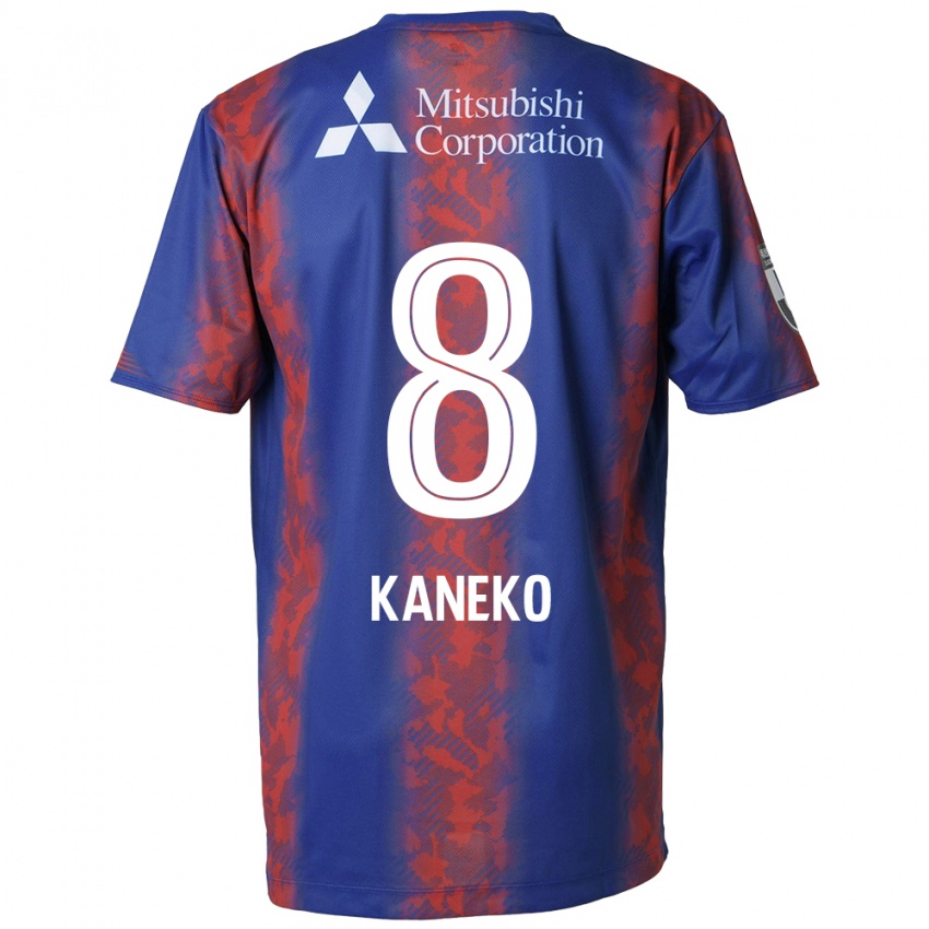 Kinder Shunsuke Kaneko #8 Blau Rot Heimtrikot Trikot 2024/25 T-Shirt Belgien