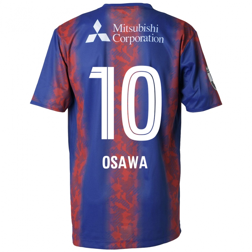 Kinder Shuzo Osawa #10 Blau Rot Heimtrikot Trikot 2024/25 T-Shirt Belgien