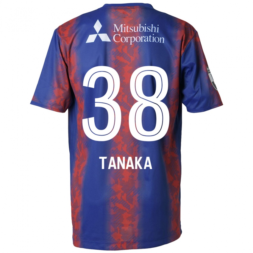 Kinder Kio Tanaka #38 Blau Rot Heimtrikot Trikot 2024/25 T-Shirt Belgien