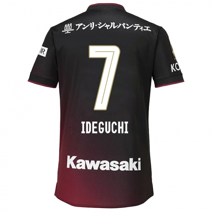 Kinderen Yosuke Ideguchi #7 Zwart Rood Thuisshirt Thuistenue 2024/25 T-Shirt België