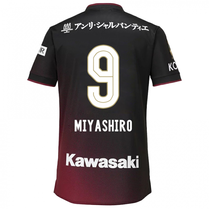 Kinderen Taisei Miyashiro #9 Zwart Rood Thuisshirt Thuistenue 2024/25 T-Shirt België