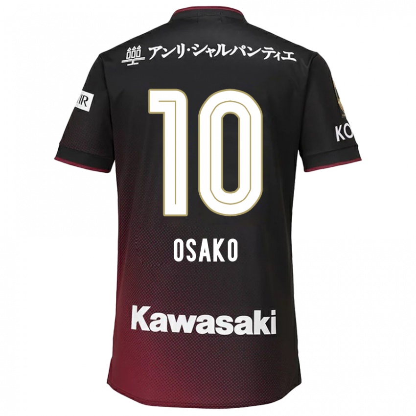 Kinderen Yuya Osako #10 Zwart Rood Thuisshirt Thuistenue 2024/25 T-Shirt België