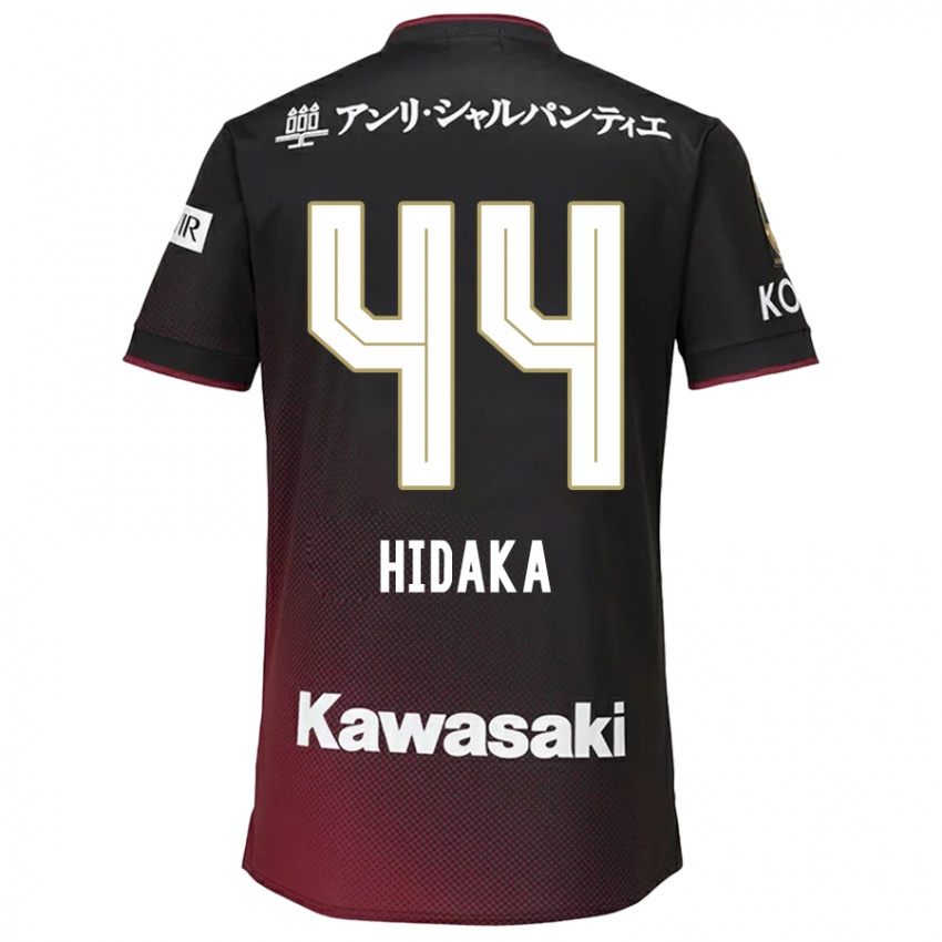 Kinderen Mitsuki Hidaka #44 Zwart Rood Thuisshirt Thuistenue 2024/25 T-Shirt België