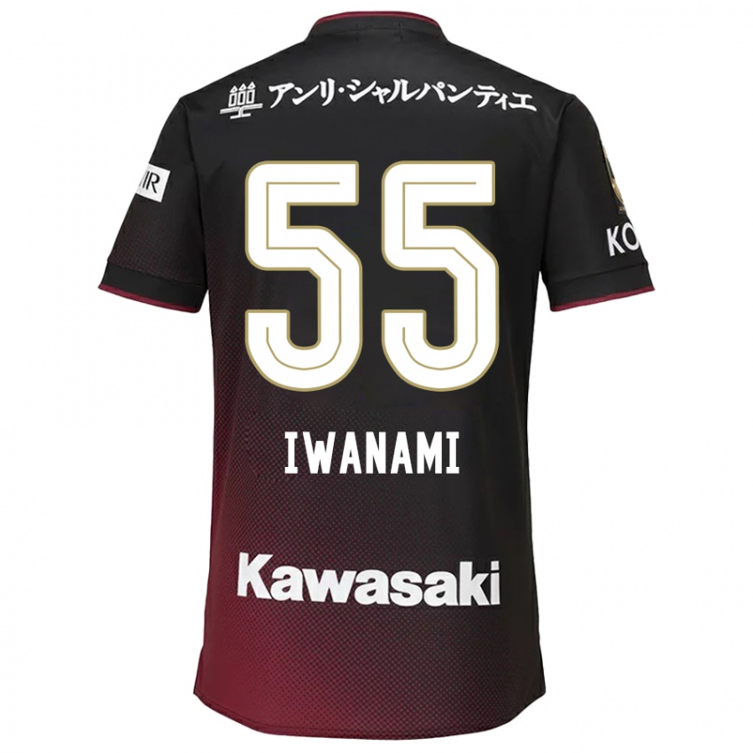 Kinderen Takuya Iwanami #55 Zwart Rood Thuisshirt Thuistenue 2024/25 T-Shirt België