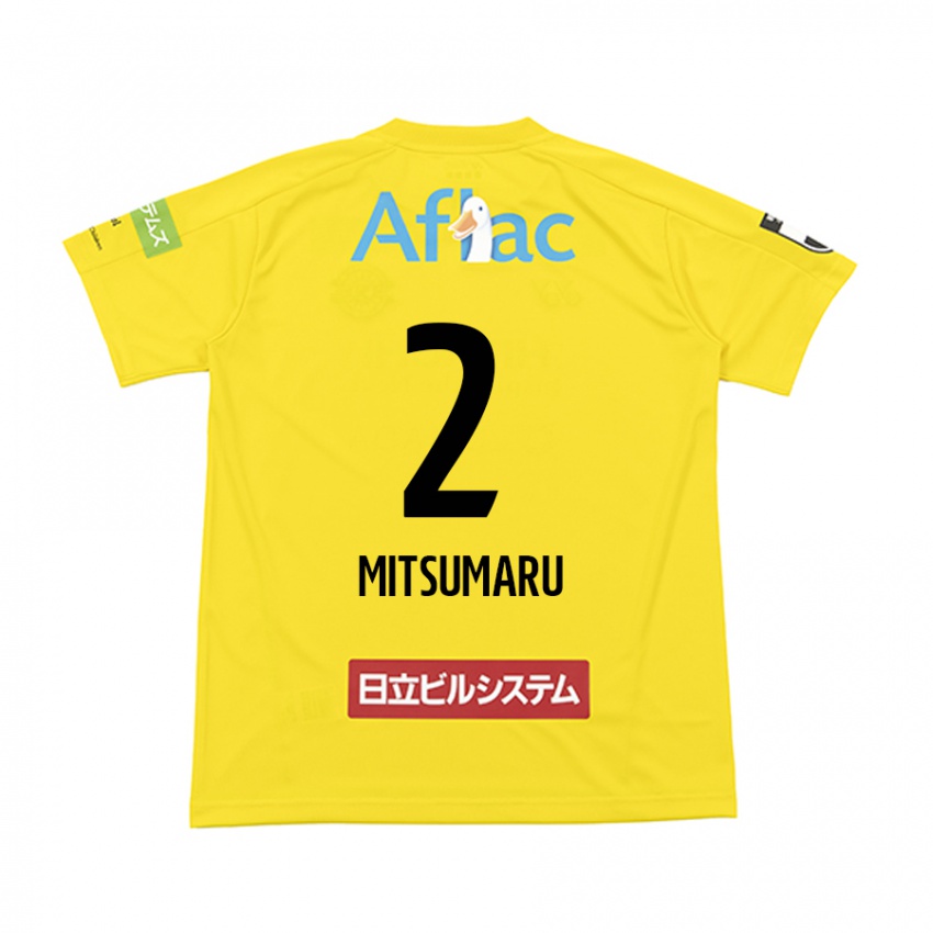 Enfant Maillot Hiromu Mitsumaru #2 Jaune Noir Tenues Domicile 2024/25 T-Shirt Belgique