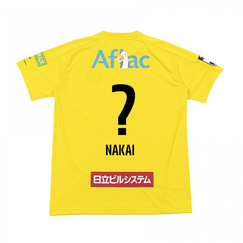 Enfant Maillot Yamato Nakai #0 Jaune Noir Tenues Domicile 2024/25 T-Shirt Belgique